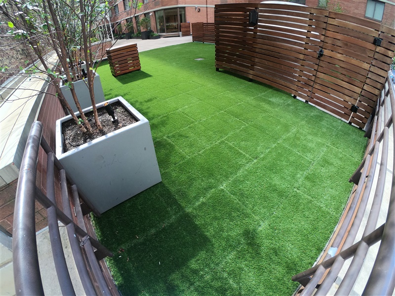 City Rooftop Patio and Playground Area